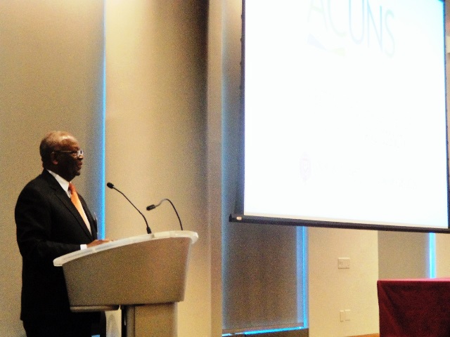 Professor Ibrahim A. Gambari at the 2016 ACUNS Annual Meeting at Fordham University in New York on 17 June 2016